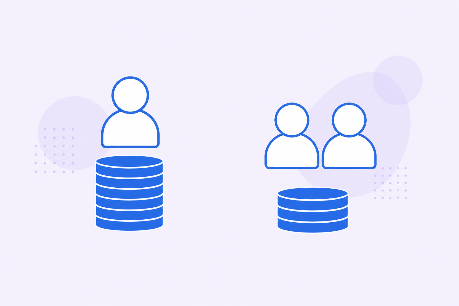 Split illustration comparing per-child costs of one child versus two children, showing the second child's stack is smaller